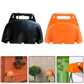 Настенный держатель для шланга, прочный держатель для шланга для воды чёрный