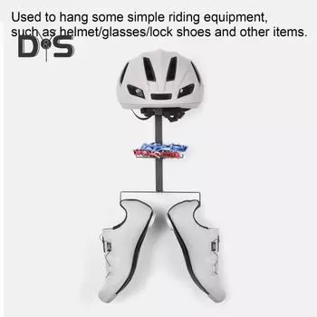 Настенный держатель для шлема мотоцикла, прочный стальной мотоциклетный спортивный шлем для велосипеда, очки, обувь, насос, стойка для демонстрации велосипедного оборудования чёрный