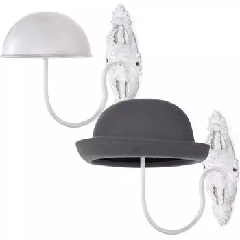 Настенный держатель для шляп, металлическая вешалка для париков, многофункциональная подставка для париков, входная группа чёрный