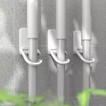 Настенный держатель для швабры, самоклеящаяся вешалка для швабры, щетка для метлы, органайзер, стойка для хранения на кухне, в ванной комнате, многоцелевой крючок