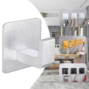 Настенный держатель для ткани, вешалка для шляп из нержавеющей стали, вешалка для одежды для спальни, подвесной органайзер чёрный