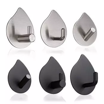 Настенный держатель для ткани, вешалка для шляп из нержавеющей стали, вешалка для одежды для спальни, подвесной органайзер