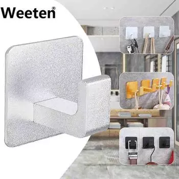 Настенный держатель для ткани, вешалка для шляп из нержавеющей стали, вешалка для одежды для спальни, подвесной органайзер