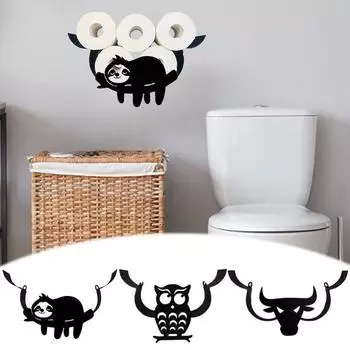 Настенный держатель для туалетной бумаги большой емкости забавный держатель для туалетной бумаги полка для хранения туалетной бумаги украшение для ванной комнаты sloth