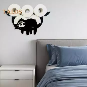 Настенный держатель для туалетной бумаги большой емкости забавный держатель для туалетной бумаги полка для хранения туалетной бумаги украшение для ванной комнаты sloth