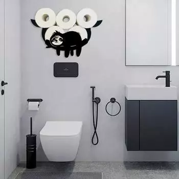 Настенный держатель для туалетной бумаги большой емкости забавный держатель для туалетной бумаги полка для хранения туалетной бумаги украшение для ванной комнаты Ox