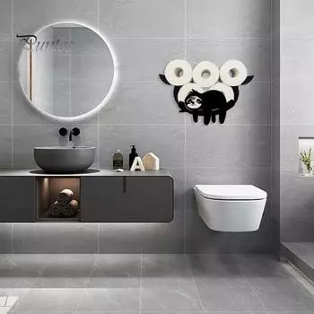 Настенный держатель для туалетной бумаги большой емкости забавный держатель для туалетной бумаги полка для хранения туалетной бумаги украшение для ванной комнаты sloth