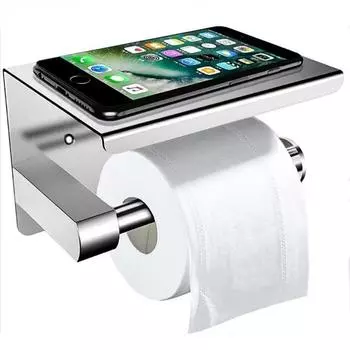Настенный держатель для туалетной бумаги, держатель для салфеток из нержавеющей стали, держатель для мобильного телефона, стойка для рулонов бумаги в ванной, настенное крепление, продукт для ванной комнаты серебряный