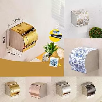 Настенный держатель для туалетной бумаги из нержавеющей стали, самоклеящийся держатель, вешалка для полотенец