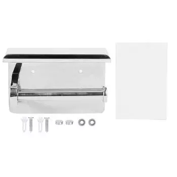 Настенный держатель для туалетной бумаги из нержавеющей стали с полкой для хранения мобильного телефона