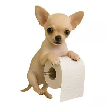Настенный держатель для туалетной бумаги Легко установить Дизайн в форме собаки Забавный 3D-печатный держатель для полотенец Подставка для бумаги Украшение для ванной комнаты F