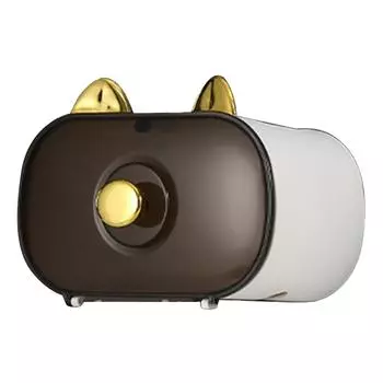 Настенный держатель для туалетной бумаги, водонепроницаемый держатель для туалетной бумаги Fortune Cat, диспенсер для салфеток для кухни белый