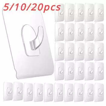 Настенный держатель для вешалок. Крючок для ванной комнаты, дома и декора, полка, дверные аксессуары, кухонные самоклеящиеся крючки 5/10/20 шт., полотенце XL