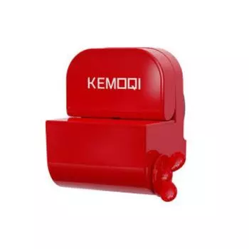 Настенный держатель для зубных щеток, аксессуары для ванной комнаты, органайзер для хранения без сверления, держатели для зубной пасты красный