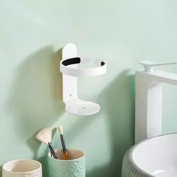 Настенный держатель для зубных щеток без дрели, современный алюминиевый сплав, сильная несущая способность, гель для душа, органайзер для шампуня, полка для ванной комнаты чёрный