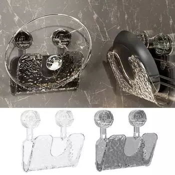 Настенный держатель крышки кастрюли с присоской Простая установка Надежный U-образный паз без сверления чистый