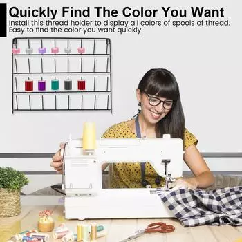Настенный держатель ниток на 32 катушки, стойка для ниток, настенный держатель ниток для вышивки, утюг, держатель швейных ниток, многофункциональный золотой