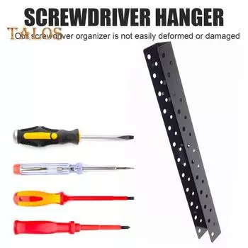Настенный держатель отверток с 23 отверстиями, нержавеющий, простая установка, прочный держатель отверток, настенная стойка для хранения инструментов чёрный