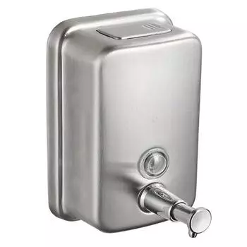 Настенный дозатор мыла из нержавеющей стали, большой емкости, коммерческий класс для ванной комнаты, ресторана отеля или домашнего использования, антикоррозийный дизайн