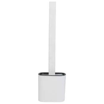 Настенный ершик для глубокой очистки туалета в ванной комнате и быстросохнущий держатель с длинной ручкой, белый белый