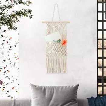 Настенный гобелен, декоративный износостойкий привлекательный модный богемный тканый орнамент для спальни M