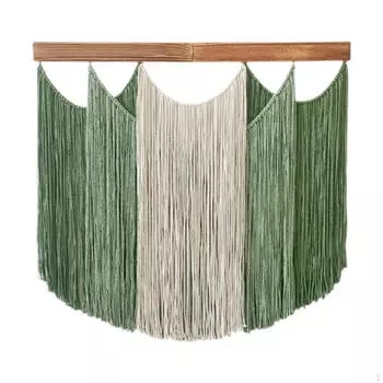 Настенный гобелен, украшение для дома, красивый с длинной кисточкой, плетеный в стиле бохо для