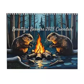 Настенный календарь 2025 года Beavers Настенный календарь Ежедневный ежемесячный планировщик для домашнего офиса Школьная организация Планирование A