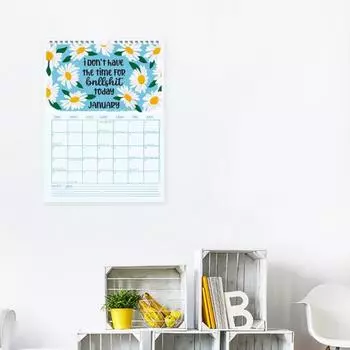 Настенный календарь 2025 года Here We Go Again Забавный подвесной календарь ежемесячный планировщик настенный календарь блокноты для домашнего офиса 1pc