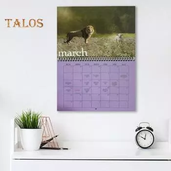 Настенный календарь 2025 года на 12 месяцев с плотной бумагой для домашнего офиса, планирования и организации занятий в классе A