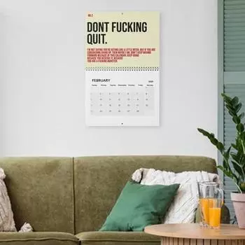 Настенный календарь 2025 года Ваш потрясающий мотивирующий календарь Ежемесячный органайзер Ежедневные вдохновляющие блокноты для планирования для домашнего офиса A