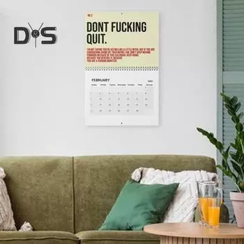 Настенный календарь 2025 года Ваш потрясающий мотивирующий календарь Ежемесячный органайзер Ежедневные вдохновляющие блокноты для планирования для домашнего офиса A