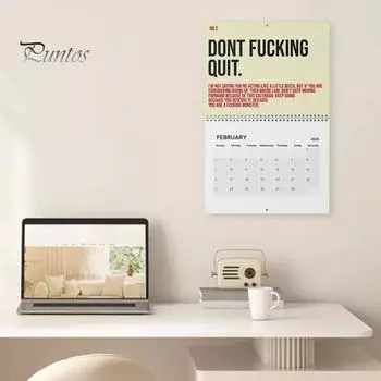 Настенный календарь 2025 года Ваш потрясающий мотивирующий календарь Ежемесячный органайзер Ежедневные вдохновляющие блокноты для планирования для домашнего офиса A