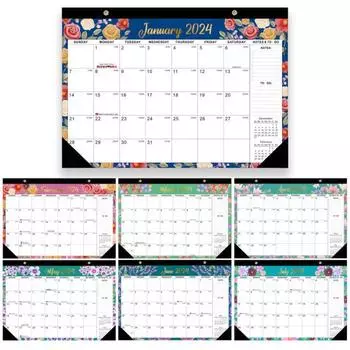 Настенный календарь со шнурком, износостойкая плотная бумага, список дел на 2024 год, подвесной ежемесячный календарь, подарок на Новый год A