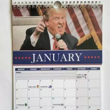 Настенный календарь Трампа Yousheng 2025 Настенный календарь Трампа с января по декабрь Ежемесячный планировщик для домашнего офиса, школы