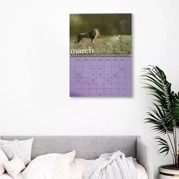 Настенный календарь Yousheng 2025, 12-месячный календарь с плотной бумагой для домашнего офиса, планирования и организации занятий в классе A