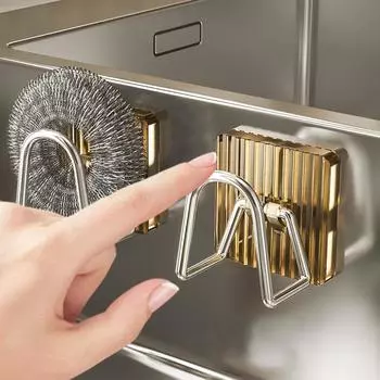 Настенный клейкий держатель для раковины, губки, акриловый органайзер, стеллаж, крючок для хранения кистей, разделочная доска, кухонные аксессуары