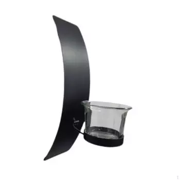 Настенный кованый подсвечник Современный настенный подвесной с подставкой из стекла Декор