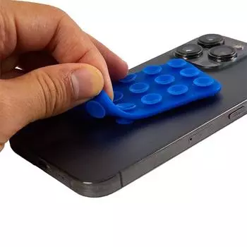 Настенный коврик-подставка с присоской, многофункциональный силиконовый квадратный чехол для телефона, двухсторонний, противоскользящий держатель, присоска A6