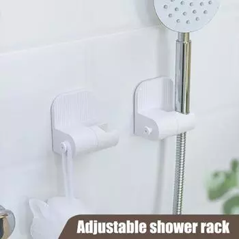 Настенный кронштейн для душа с регулируемым углом наклона, простая установка, универсальная самоклеящаяся душевая лейка