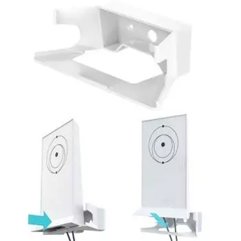 Настенный кронштейн для спутниковой антенны маршрутизатора с фиксированным основанием, прочный несущий простой монтажный кронштейн для маршрутизаторов Starlink Mesh Wi-Fi V2 белый