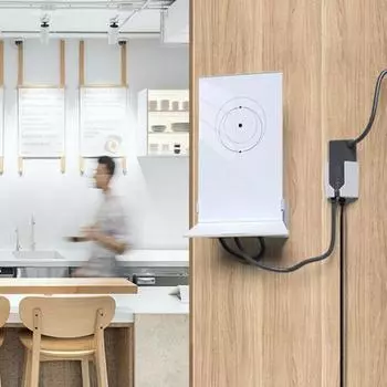 Настенный кронштейн для спутниковой антенны маршрутизатора с фиксированным основанием, прочный несущий простой монтажный кронштейн для маршрутизаторов Starlink Mesh Wi-Fi V2 белый