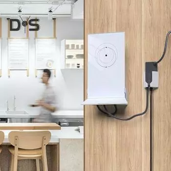 Настенный кронштейн для спутниковой антенны маршрутизатора с фиксированным основанием, прочный несущий простой монтажный кронштейн для маршрутизаторов Starlink Mesh Wi-Fi V2 белый