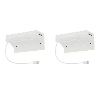 Настенный кронштейн EY # RGB с 7 слотами для игровых карт для консоли Switch/Switch(белый)