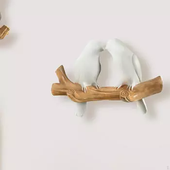 Настенный крючок Bird Design для пальто и полотенец — эффективное решение для хранения вещей 2 Hooks