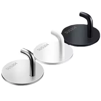 Настенный крючок для 1 грн., прочный несущий крючок для одежды, вешалка для полотенец, подвесной органайзер для кухни, спальни, ванной комнаты серебряный