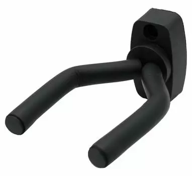 Настенный крючок для гитары, 1 шт., с установочными винтами, J-образное основание чёрный