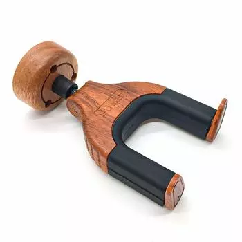 Настенный крючок для гитары с текстурой дерева и крепежными винтами Настенный крючок для гитары J-base