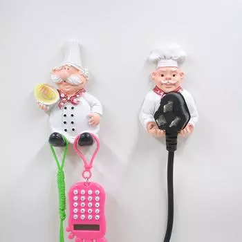 Настенный крючок для хранения из смолы, вешалка, настенные крючки, декоративный кухонный органайзер для держателя вилки для ванной комнаты style 2