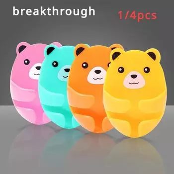 Настенный крючок для хранения кухонных гаджетов Держатель вилки в форме медведя для дома и декора Органайзер для ванной комнаты без дырокола Вешалка для проволоки на клеевой основе