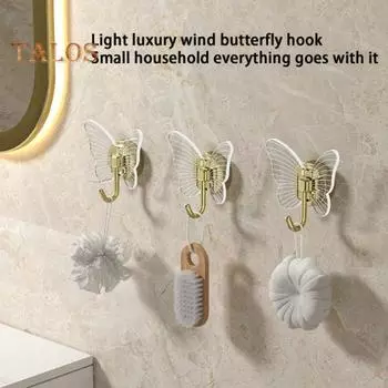 Настенный крючок для хранения Прочный клей Съемный Не оставляет следов Неповрежденный Нескользящий Влагостойкий водонепроницаемый крючок для хранения на стене чистый